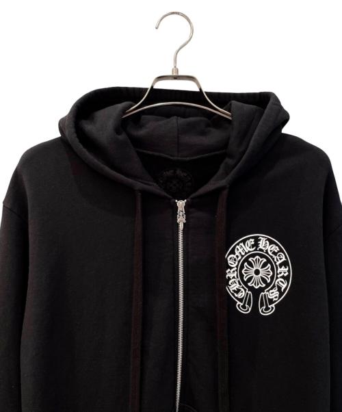 CHROME HEARTS（クロムハーツ）CHROME HEARTS (クロムハーツ) ラスベガス限定 ユニセックスホースシュージップパーカー ブラック サイズ:Ｓの古着・服飾アイテム
