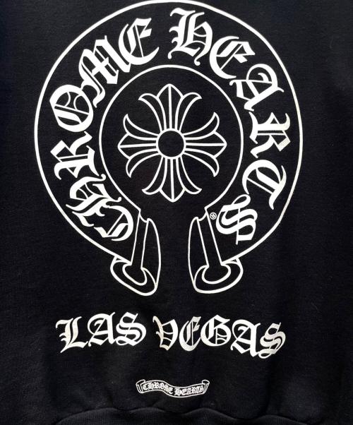 CHROME HEARTS（クロムハーツ）CHROME HEARTS (クロムハーツ) ラスベガス限定 ユニセックスホースシュージップパーカー ブラック サイズ:Ｓの古着・服飾アイテム