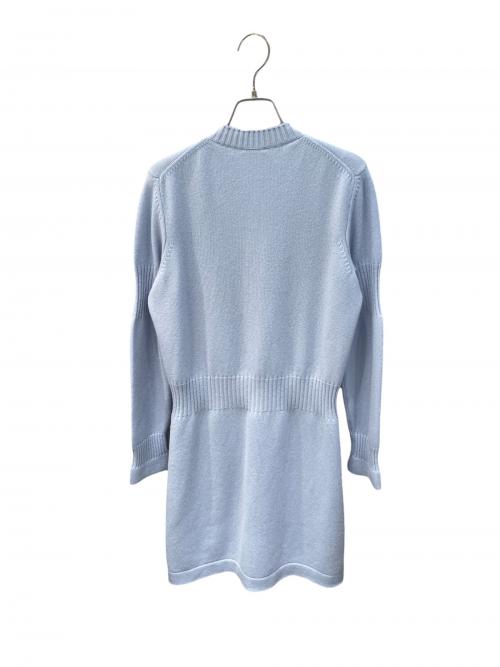CHANEL（シャネル）CHANEL (シャネル) ターンロックボタンロングカーディガン スカイブルー サイズ:40の古着・服飾アイテム