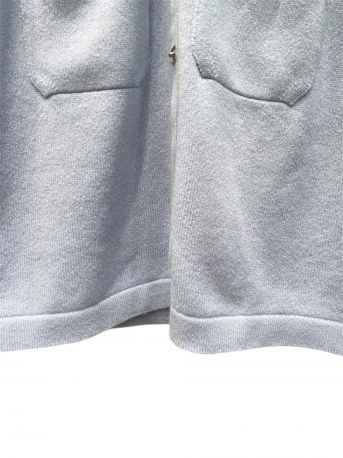 CHANEL（シャネル）CHANEL (シャネル) ターンロックボタンロングカーディガン スカイブルー サイズ:40の古着・服飾アイテム