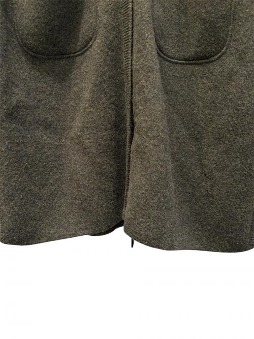 CHANEL（シャネル）CHANEL (シャネル) ジップロングカーディガン グリーン サイズ:38の古着・服飾アイテム