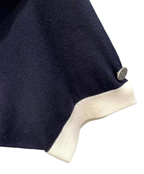 CHANEL（シャネル）CHANEL (シャネル) ココボタン ウール ニット ネイビー サイズ:36の古着・服飾アイテム