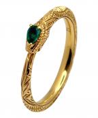 GUCCIグッチ）の古着「ウロボロス エメラルドリング」