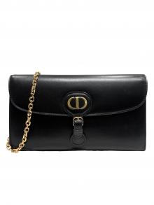 Christian Dior（クリスチャン ディオール）の古着「Bobby East West チェーンウォレットバッグ」｜ブラック