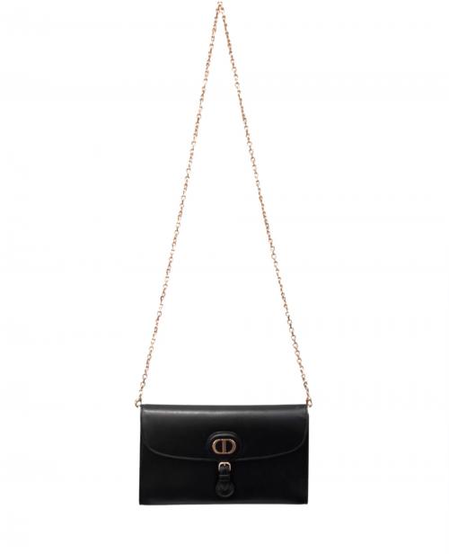 Christian Dior（クリスチャン ディオール）Christian Dior (クリスチャン ディオール) Bobby East West チェーンウォレットバッグ ブラックの古着・服飾アイテム