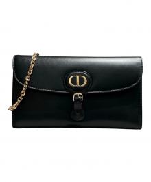 Christian Dior（クリスチャン ディオール）の古着「Bobby East West チェーンウォレットバッグ」｜ブラック