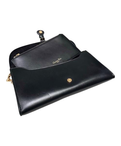 Christian Dior（クリスチャン ディオール）Christian Dior (クリスチャン ディオール) Bobby East West チェーンウォレットバッグ ブラックの古着・服飾アイテム