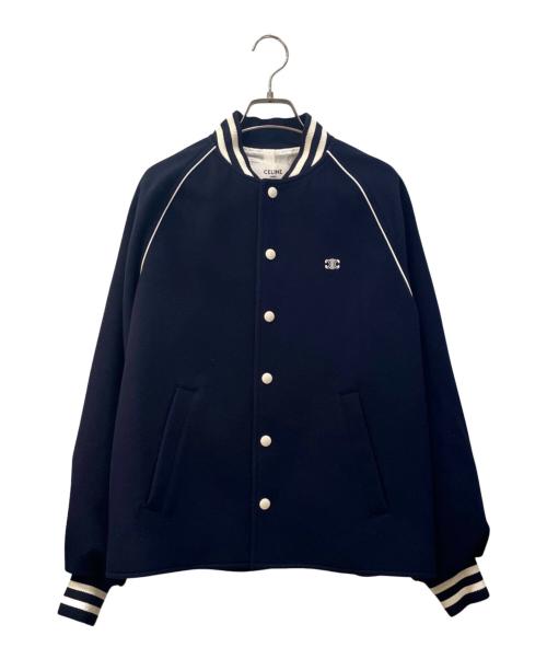 CELINE（セリーヌ）CELINE (セリーヌ) トリオンフ テディジャケット ネイビー サイズ:36の古着・服飾アイテム