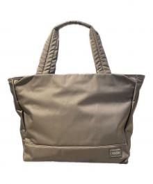PORTER（ポーター）の古着「ナイロントートバッグ」｜グレージュ
