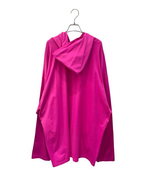 BALENCIAGA（バレンシアガ）BALENCIAGA (バレンシアガ) This Is Notオーバーサイズパーカー ショッキングピンク サイズ:XLの古着・服飾アイテム