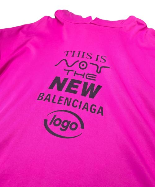 BALENCIAGA（バレンシアガ）BALENCIAGA (バレンシアガ) This Is Notオーバーサイズパーカー ショッキングピンク サイズ:XLの古着・服飾アイテム