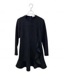 RED VALENTINO（レッドヴァレンティノ）の古着「フリルワンピース」｜ブラック