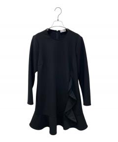 【美品】YOKO CHANバックティアードワンピース 38 黒 中古・古着通販】YOKO CHAN (ヨーコチャン) ロングスリーブバック