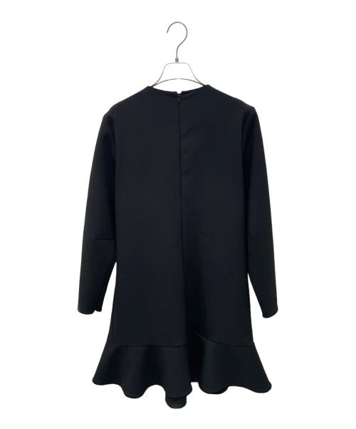 RED VALENTINO（レッドヴァレンティノ）RED VALENTINO (レッドヴァレンティノ) フリルワンピース ブラック サイズ:44の古着・服飾アイテム