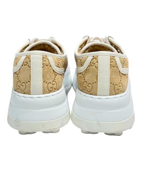 GUCCI（グッチ）GUCCI (グッチ) グッチシマボアスニーカー ブラウン サイズ:37の古着・服飾アイテム