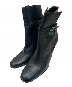 中古・古着通販】BALENCIAGA (バレンシアガ) BBヒールブーツ ブラック