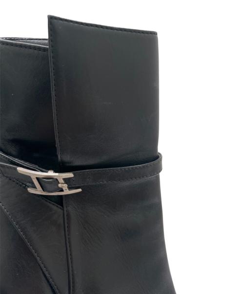 HERMES（エルメス）HERMES (エルメス) ヒールブーツ ブラック サイズ:36の古着・服飾アイテム
