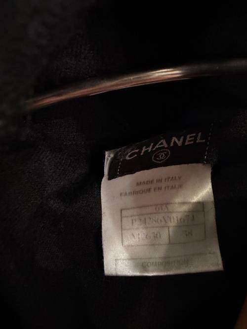 CHANEL（シャネル）CHANEL (シャネル) カシミヤ タートルネックニット ブラック サイズ:38の古着・服飾アイテム