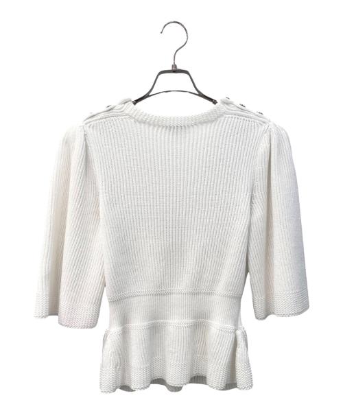 CHANEL（シャネル）CHANEL (シャネル) ウエストリブニット ホワイト サイズ:36の古着・服飾アイテム