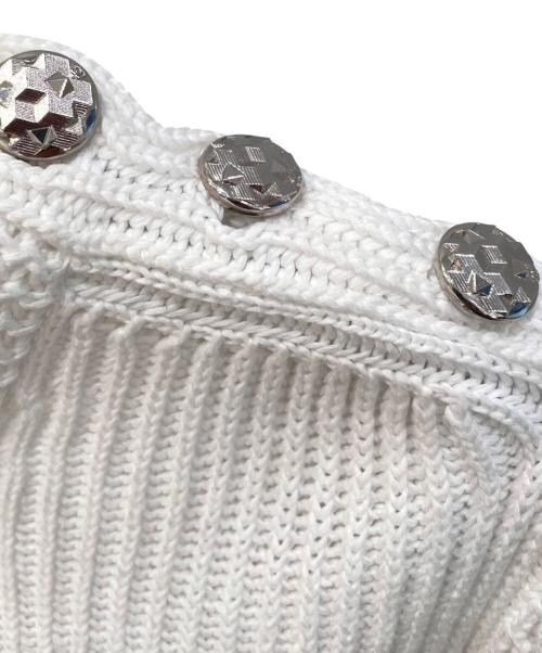 CHANEL（シャネル）CHANEL (シャネル) ウエストリブニット ホワイト サイズ:36の古着・服飾アイテム