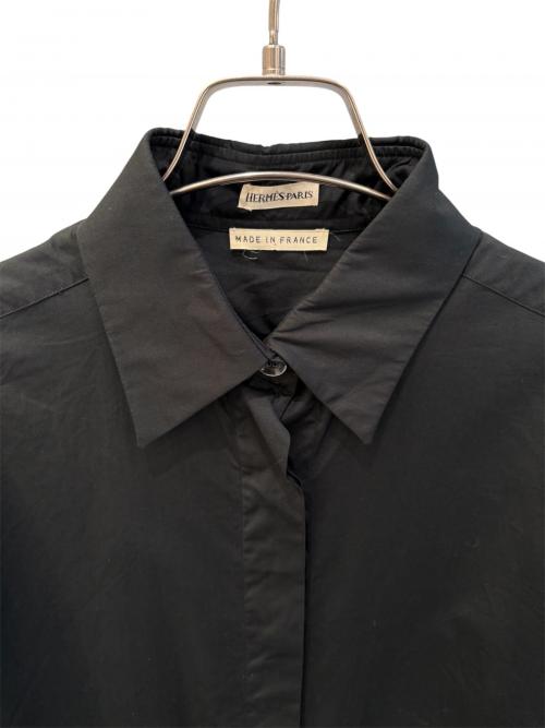 HERMES（エルメス）HERMES (エルメス) コットンシャツワンピース/マルジェラ期  ブラック サイズ:40の古着・服飾アイテム