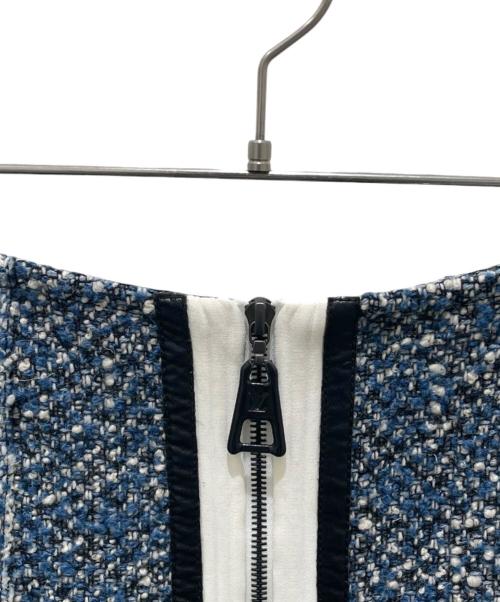 LOUIS VUITTON（ルイ ヴィトン）LOUIS VUITTON (ルイ ヴィトン) ツイードスカート ブルー サイズ:40の古着・服飾アイテム