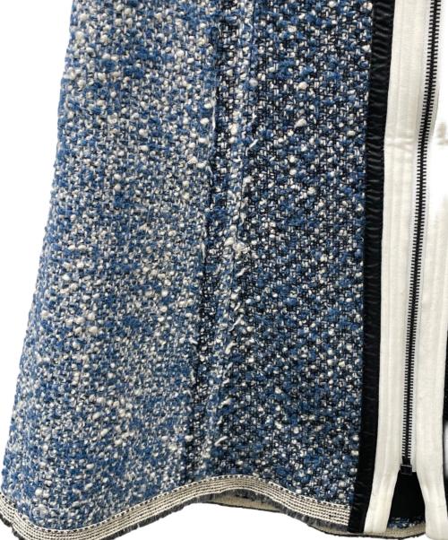 LOUIS VUITTON（ルイ ヴィトン）LOUIS VUITTON (ルイ ヴィトン) ツイードスカート ブルー サイズ:40の古着・服飾アイテム