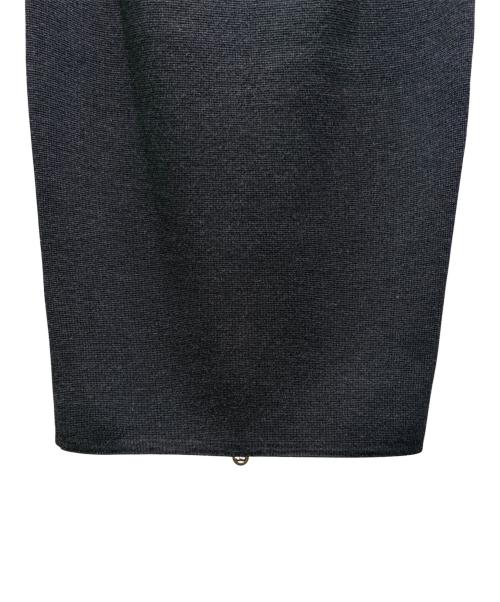 CHANEL（シャネル）CHANEL (シャネル) ヴィンテージ ココマーク ジップニットスカート グレー サイズ:38の古着・服飾アイテム