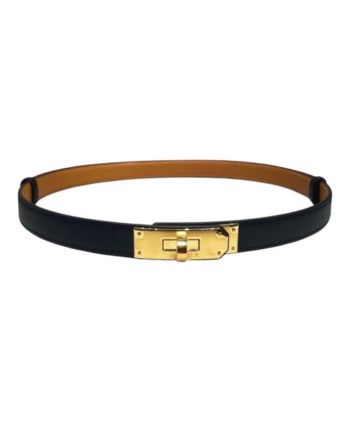 HERMES（エルメス）HERMES (エルメス) ケリーポケット18/ベルト/ノワール/ゴールド金具/W刻印2024年 ノワール×ゴールド金具 未使用品の古着・服飾アイテム