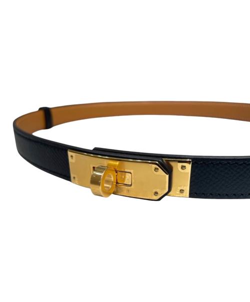 HERMES（エルメス）HERMES (エルメス) ケリーポケット18/ベルト/ノワール/ゴールド金具/W刻印2024年 ノワール×ゴールド金具 未使用品の古着・服飾アイテム