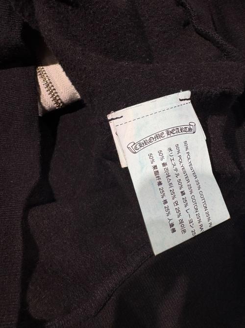CHROME HEARTS（クロムハーツ）CHROME HEARTS (クロムハーツ) バックアーチロゴジップパーカー ブラック サイズ:XSの古着・服飾アイテム