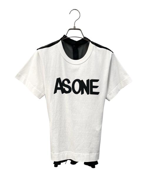 sacai（サカイ）sacai (サカイ) バック切替Tシャツ ホワイト×ブラック サイズ:1の古着・服飾アイテム
