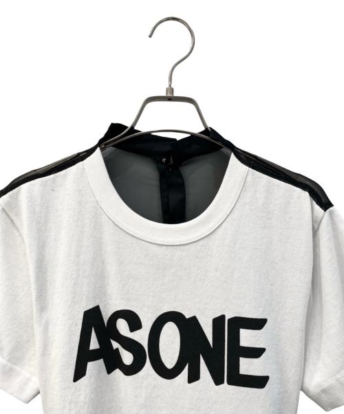 sacai（サカイ）sacai (サカイ) バック切替Tシャツ ホワイト×ブラック サイズ:1の古着・服飾アイテム
