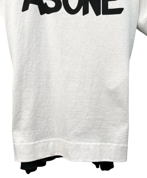 sacai（サカイ）sacai (サカイ) バック切替Tシャツ ホワイト×ブラック サイズ:1の古着・服飾アイテム