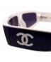 中古・古着 CHANEL (シャネル) シールド シェイプ サングラス ブラック×ホワイト サイズ:54□17-140：60000円