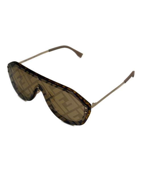 FENDI（フェンディ）FENDI (フェンディ) ファビュラス ティアドロップサングラス ブラウンの古着・服飾アイテム