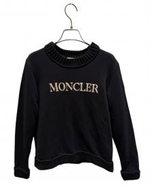 MONCLER（モンクレール）の古着「切替ロゴニット」｜ブラック