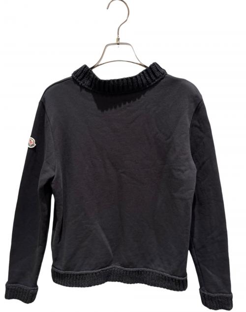 MONCLER（モンクレール）MONCLER (モンクレール) 切替ロゴニット ブラック サイズ:14A(164cm)の古着・服飾アイテム