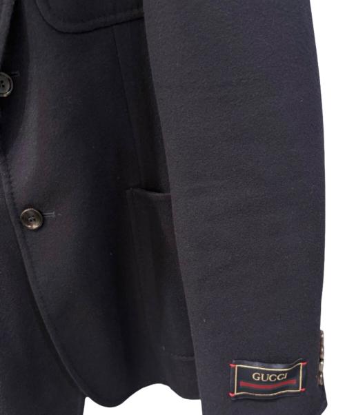 GUCCI（グッチ）GUCCI (グッチ) ライトウェイトウールジャケット ネイビー サイズ:50の古着・服飾アイテム