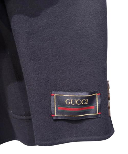 GUCCI（グッチ）GUCCI (グッチ) ライトウェイトウールジャケット ネイビー サイズ:50の古着・服飾アイテム
