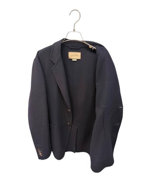 GUCCI（グッチ）GUCCI (グッチ) ライトウェイトウールジャケット ネイビー サイズ:50の古着・服飾アイテム