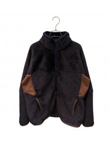 MONCLER GRENOBLE（モンクレール グルノーブル）の古着「ポーラテック ハイネック フリースジャケット」｜パープル×ブラウン