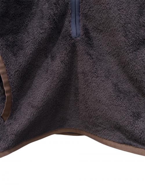 MONCLER GRENOBLE（モンクレール グルノーブル）MONCLER GRENOBLE (モンクレール グルノーブル) ポーラテック ハイネック フリースジャケット パープル×ブラウン サイズ:Ｌの古着・服飾アイテム