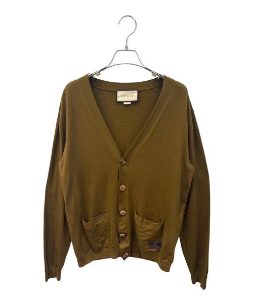 GUCCI（グッチ）GUCCI (グッチ) ホースビットトゴデザインカーディガン オリーブ サイズ:Lの古着・服飾アイテム