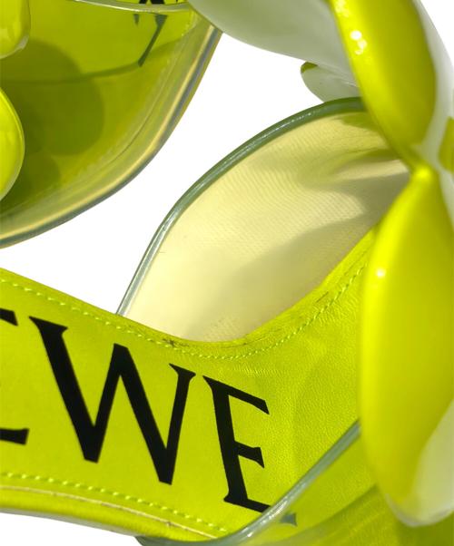 LOEWE（ロエベ）LOEWE (ロエベ) ペタルフラワーサンダル 黄緑 サイズ:37の古着・服飾アイテム
