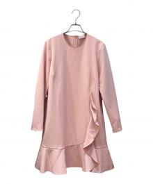 RED VALENTINO（レッドヴァレンティノ）の古着「フリルワンピース」｜ピンク