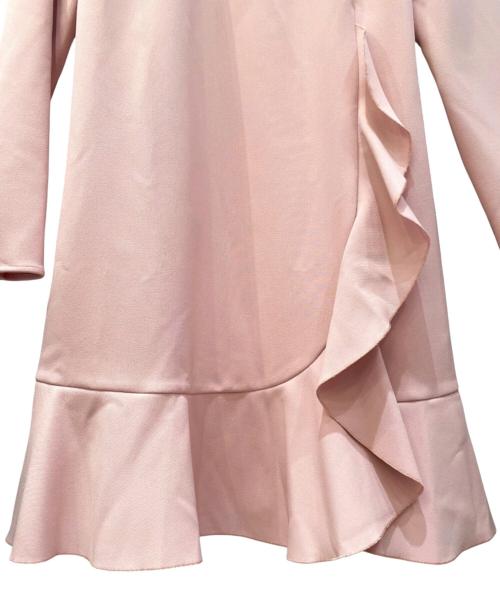 RED VALENTINO（レッドヴァレンティノ）RED VALENTINO (レッドヴァレンティノ) フリルワンピース ピンク サイズ:44の古着・服飾アイテム