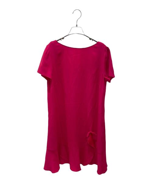 RED VALENTINO（レッドヴァレンティノ）RED VALENTINO (レッドヴァレンティノ) フリルワンピース ショッキングピンク サイズ:46の古着・服飾アイテム