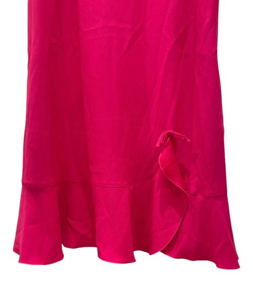RED VALENTINO（レッドヴァレンティノ）RED VALENTINO (レッドヴァレンティノ) フリルワンピース ショッキングピンク サイズ:46の古着・服飾アイテム
