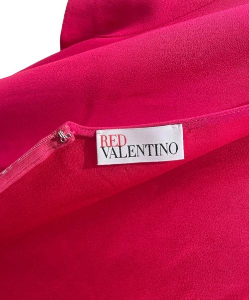 RED VALENTINO（レッドヴァレンティノ）RED VALENTINO (レッドヴァレンティノ) フリルワンピース ショッキングピンク サイズ:46の古着・服飾アイテム